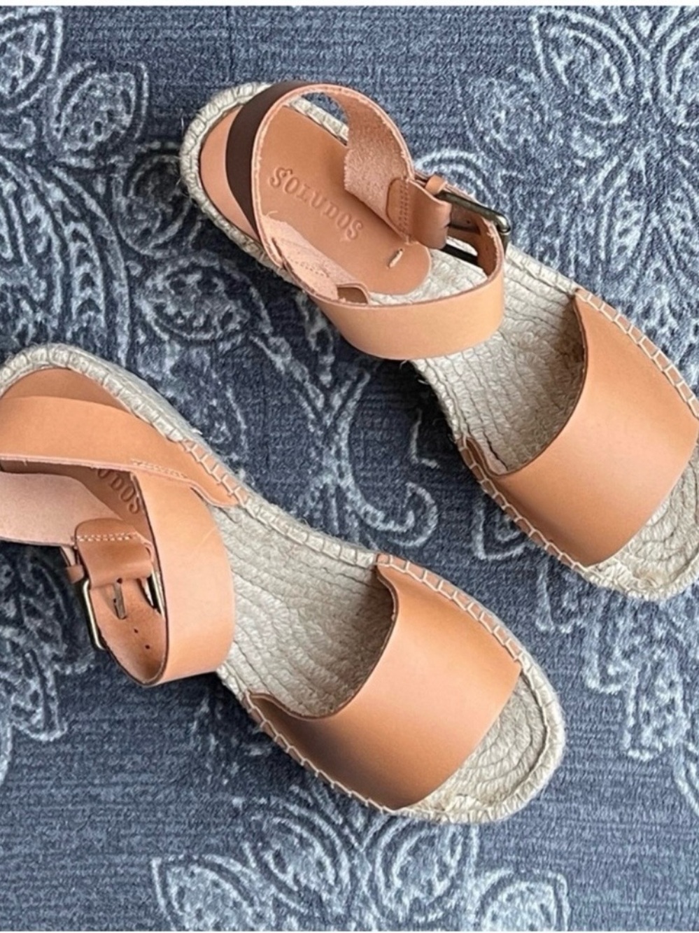 Soludos Minorca High Platform Sandal in Nude Size US 9 - Picture 4 of 11